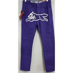 NEW BBC BILLIONAIRE BOYS CLUB ICE CREAM RAYGUN JEAN VIOLET PURPLE SKINNY SZ 30